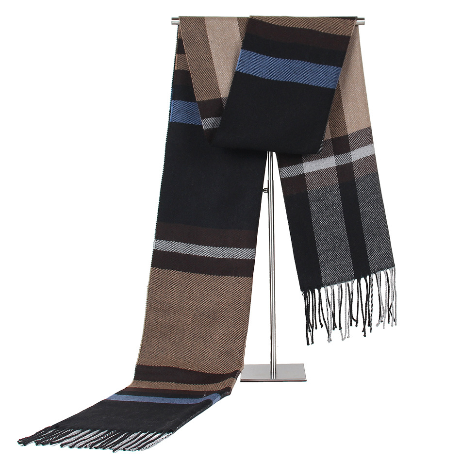502926b31c8625cec46aeddd3beb7605-1.png Men's autumn and winter cashmere scarf 004 - Image 1